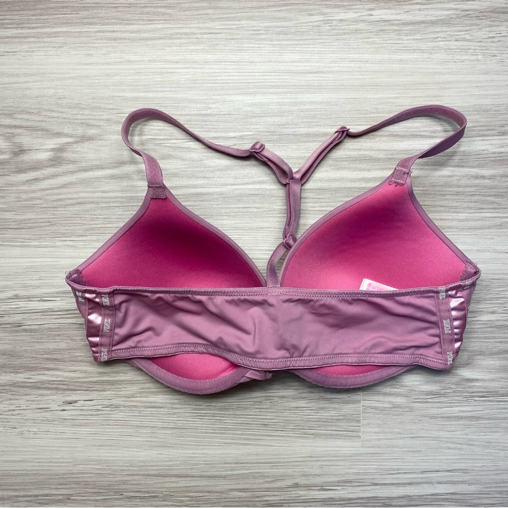 Victoria’s Secret Lilac Purple Y Racerback Push-up Bra size 34C - Picture 2 of 9